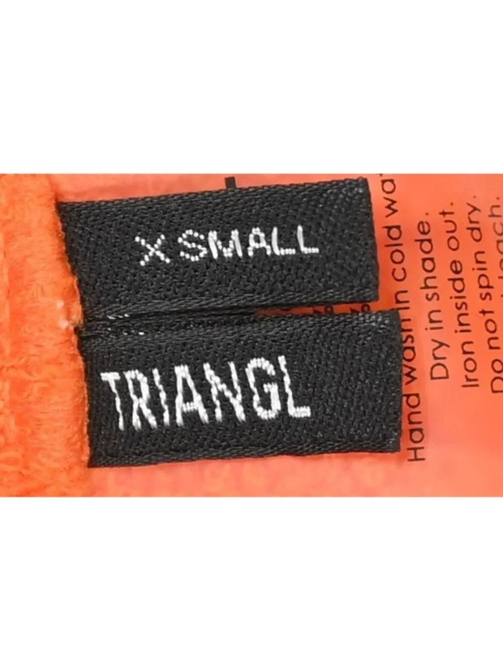Triangl Swimwear Mica Terry Bikini Top in Orange